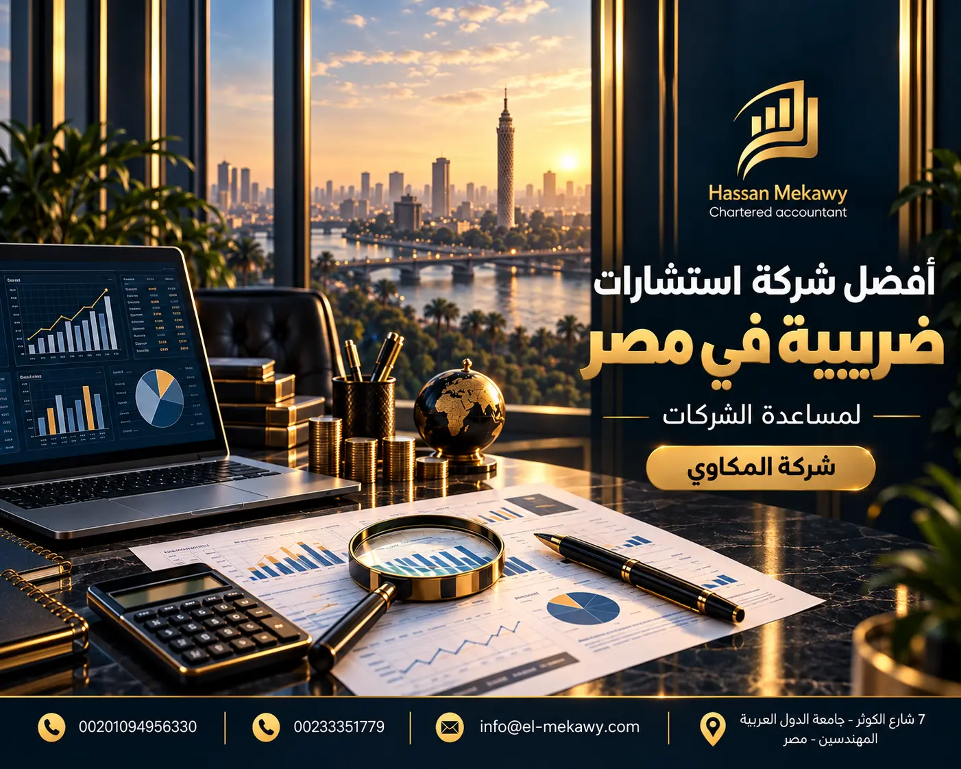 أفضل شركة استشارات ضريبية في مصر لمساعدة الشركات شركة المكاوي