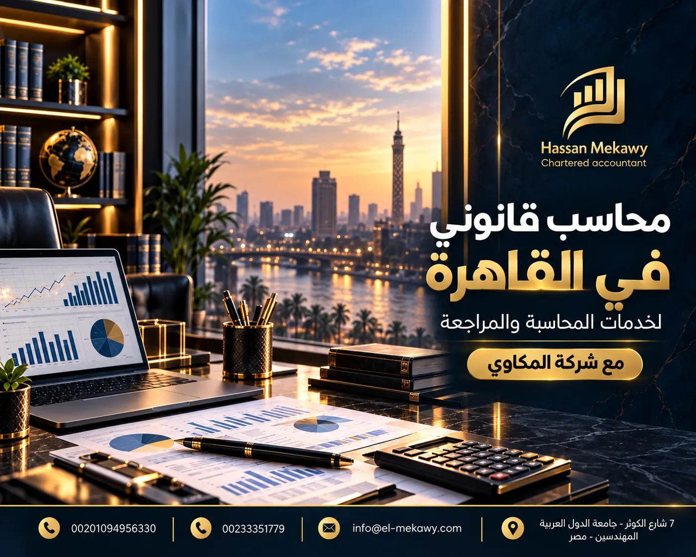 محاسب قانوني في القاهرة لخدمات المحاسبة والمراجعة مع شركة المكاوي